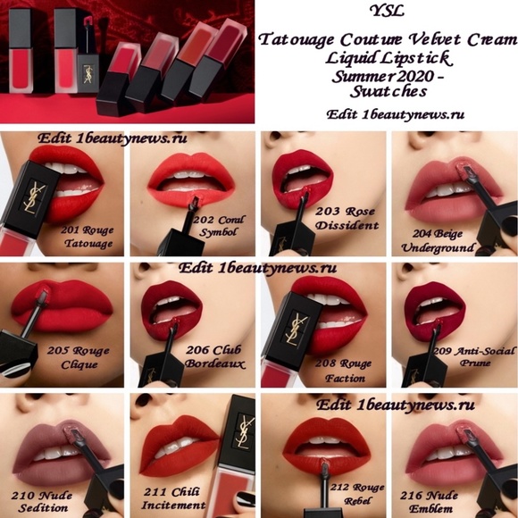 ysl velvet cream 206